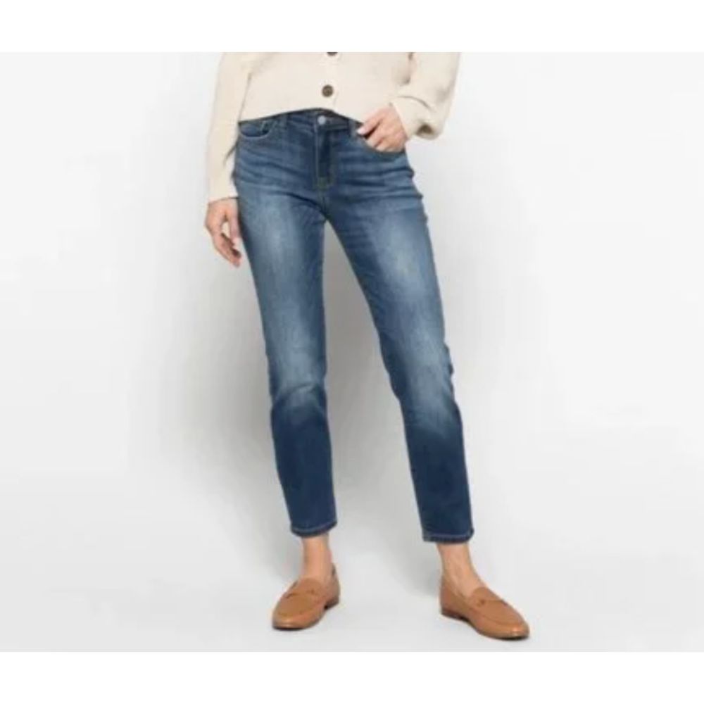 Judy Blue Relaxed Fit Ankle Mid Rise Jeans Women Sz 11/30